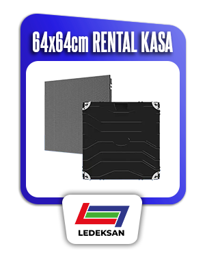 LED Ekran CNC Kasalar - 64x64cm Rental Kasa